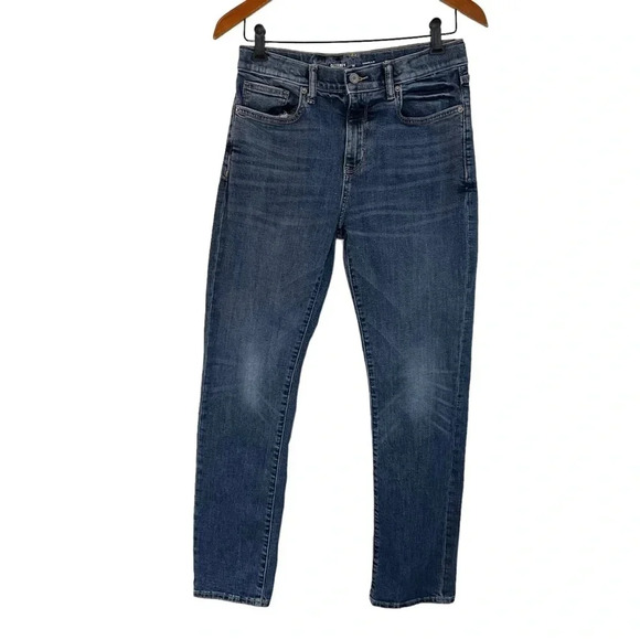 Old Navy Boys Jeans Karate Slim Size 16 Adjustable Waist Medium Wash Blue Denim - Picture 1 of 4